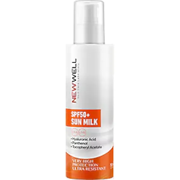 New Well Hyaluronic Acid Yüksek Koruma 150 ml 50 Faktör Güneş Sütü