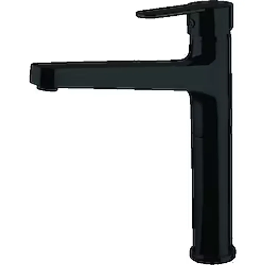 Newarc Domino Çanak Tipi Lavabo Bataryası Siyah