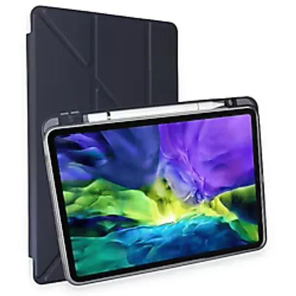 NEWFACE Mars iPad Air 10.9" Uyumlu Kalemlikli 4 Tablet Kılıfı Lacivert