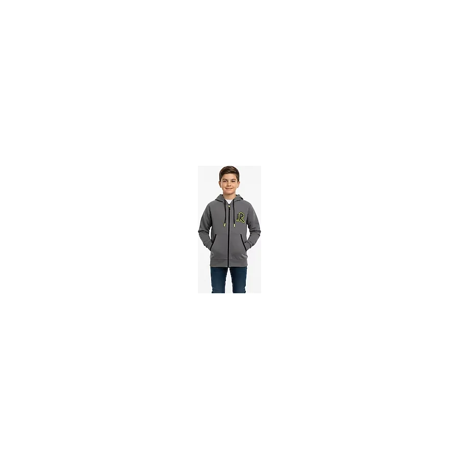 NEWKİDS Kapüşonlu Fermuarlı Yandan Cepli Baskılı %100 Pamuk 2 İplik Mevsimlik Erkek Çocuk Sweatshirt