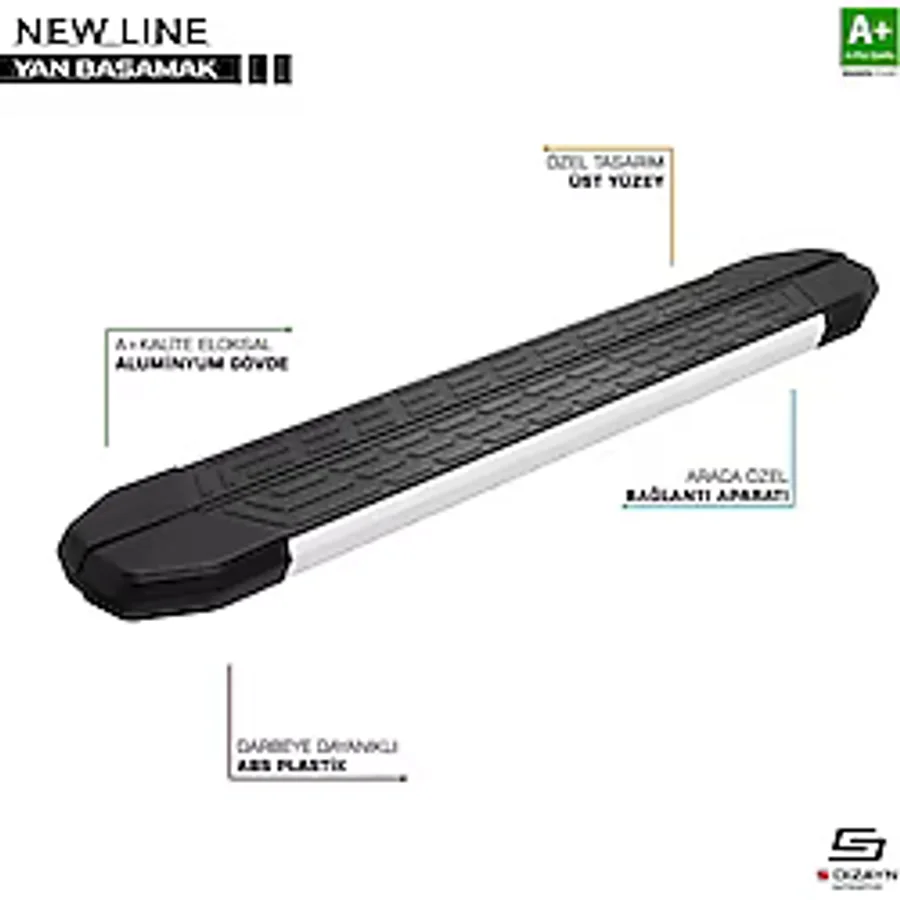 Newline Aluminyum Yan Basamak Profil 213 Cm