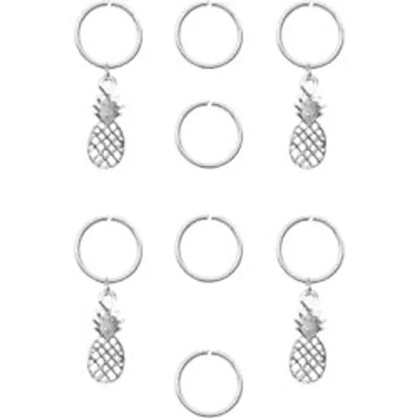 Newobsessions Ananas Figürlü Gümüş Saç Küpesi, Unisex