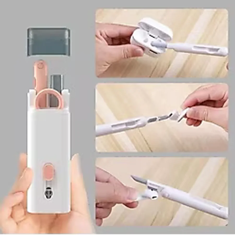 NEWSTORE HOME Çok Fonksiyonlu 7in1 Kulaklık Klavye Ve Ekran Temizlik Kiti Temizleyici Kit 7 In 1 Temizleme