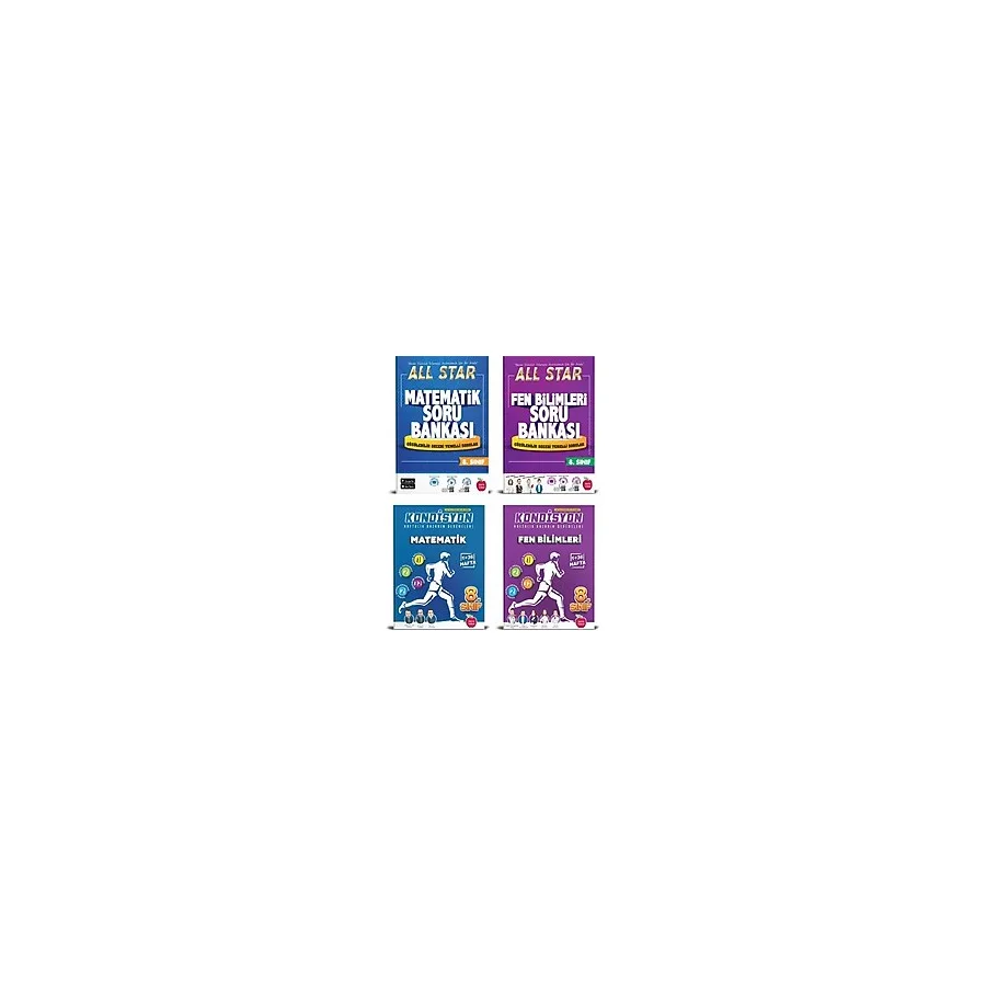 Newton Yayınları 8. Sınıf Matematik, Fen Bilimleri All Star Soru Bankası + Kondisyon Deneme Seti