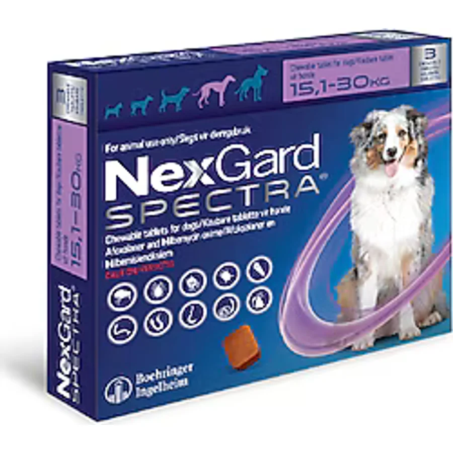 Nexgard Spectra Parazit Koruması 15 - 30 kg Köpekler için Çiğnenebilir Tablet