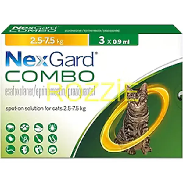Nexgardd Combo 2.5-7.5 Kg- 3 Pipet Skt:2028