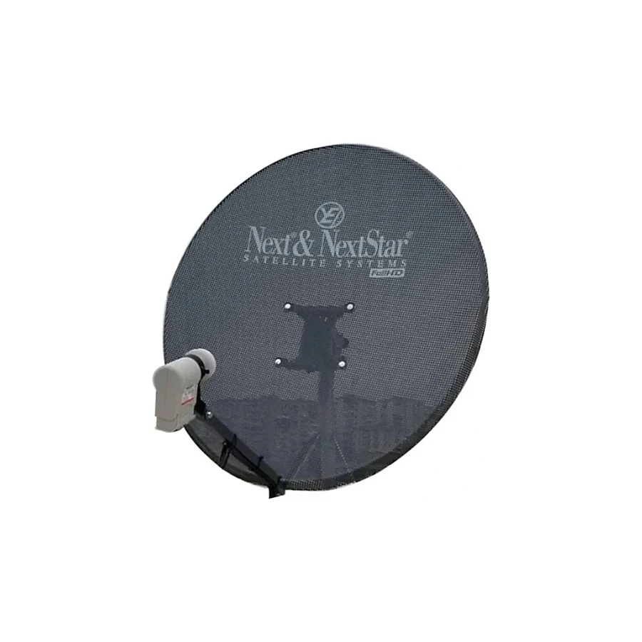 Next 80 Cm Delikli 0,6 Mm. Gri Renk Ofset Çanak Anten + Lnb