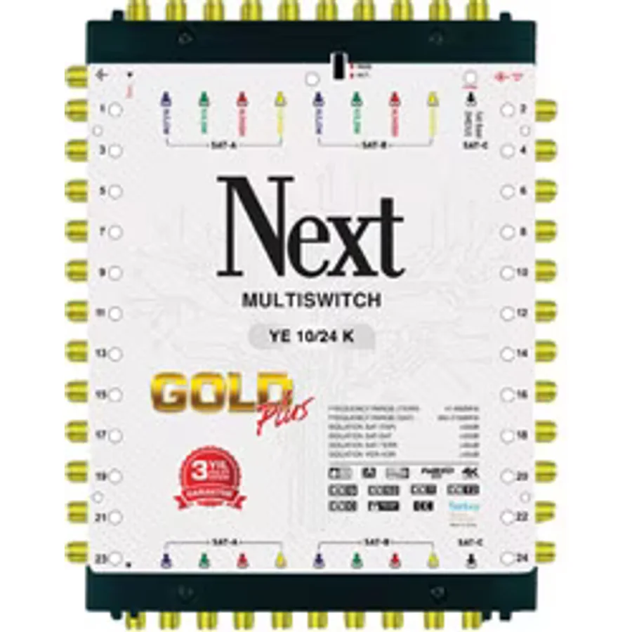 Next Multiswitch 10/24 Sonlu Santral + Adaptör