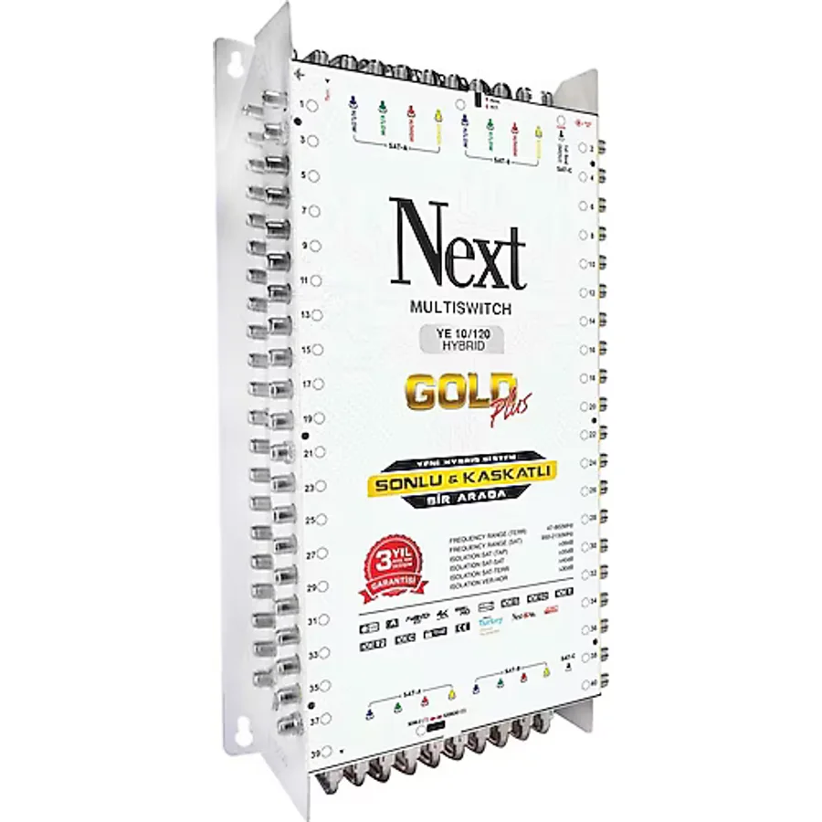 NEXT Sonlu Kaskatlı Uydu Santral 10/120 Multiswitch Hibrit