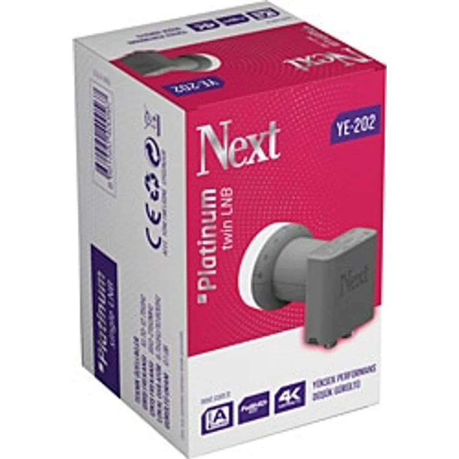 Next YE-202 0.1dB Full HD 4K Twin İki Çıkışlı Lnb
