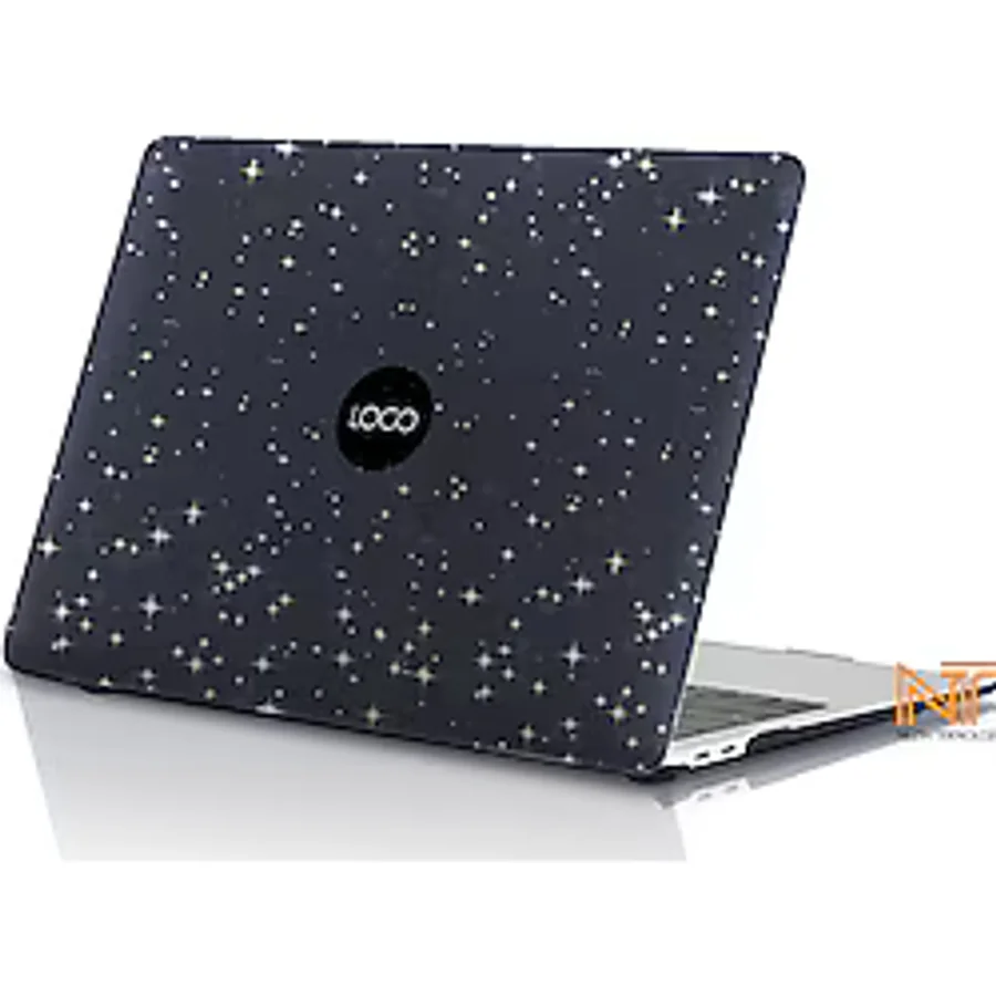 Nezih Case Apple Macbook Air 13.3 M1 2020 Simli Parlak Crystal 360 Derece Tam Korumalı Kapak A1932/a2179/a2337