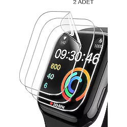 Nezih Case Apple Watch Seri 10/11 46mm Uyumlu Tam Kaplayan Jelatin Ekran Koruyucu (2 Adet)