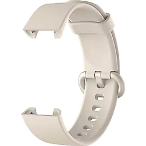 Nezih Case Xiaomi Mi Watch Lite Uyumlu Klasik Silikon Kordon Akıllı Saat Bileklik Kordonu Krem