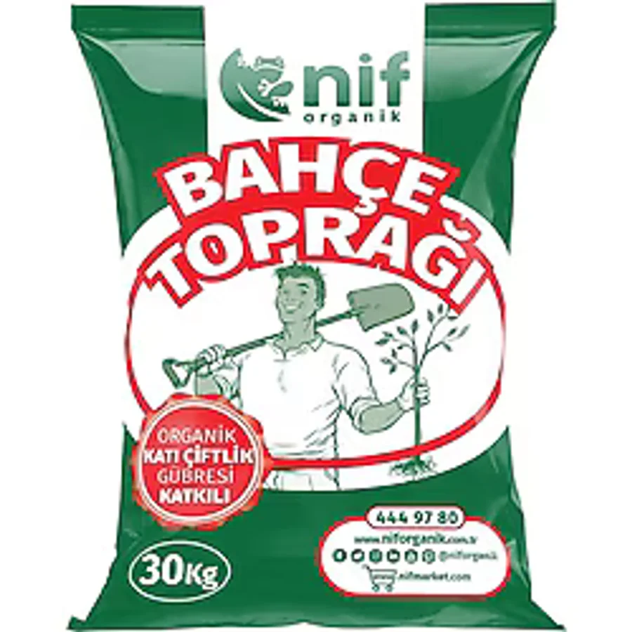 Nif Organik Bahçe Toprağı Gübreli Toprak 30 kg