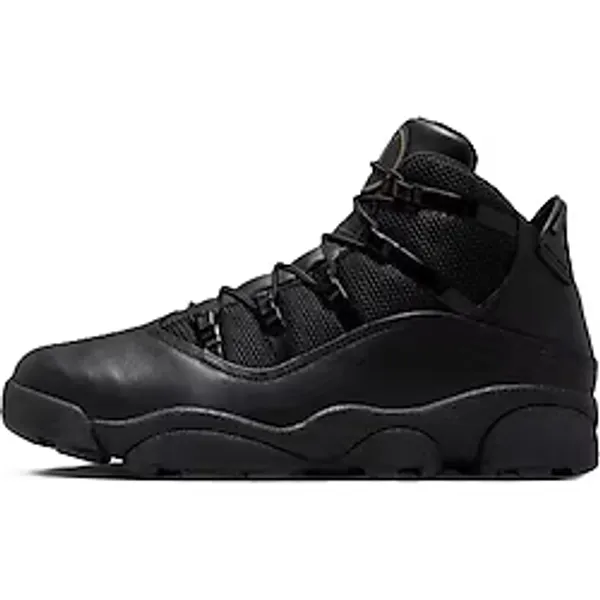 Nike Air Jordan Winterized 6 Rings Mens Sneaker Shoes Hakiki Deri Su Geçirmez Erkek Günlük Spor Ayakkabı Siyah