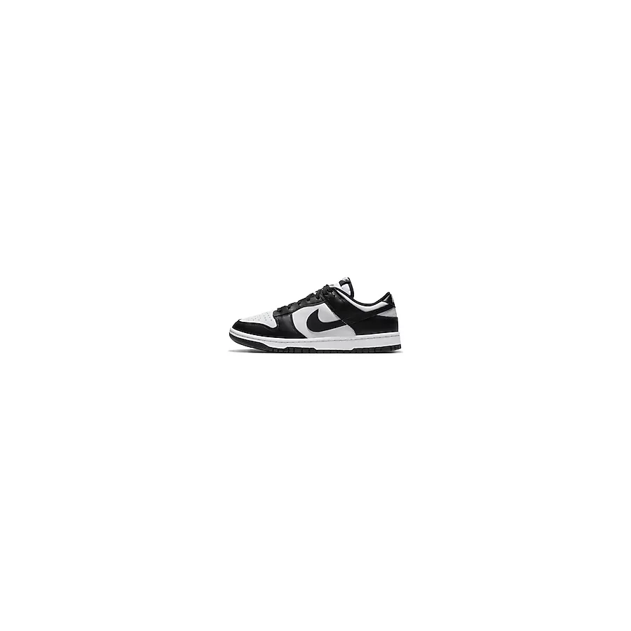 Nike Dunk Low Retro Panda Leather Mens Sneaker Hakiki Deri Günlük Spor Ayakkabı Siyah Beyaz - 45