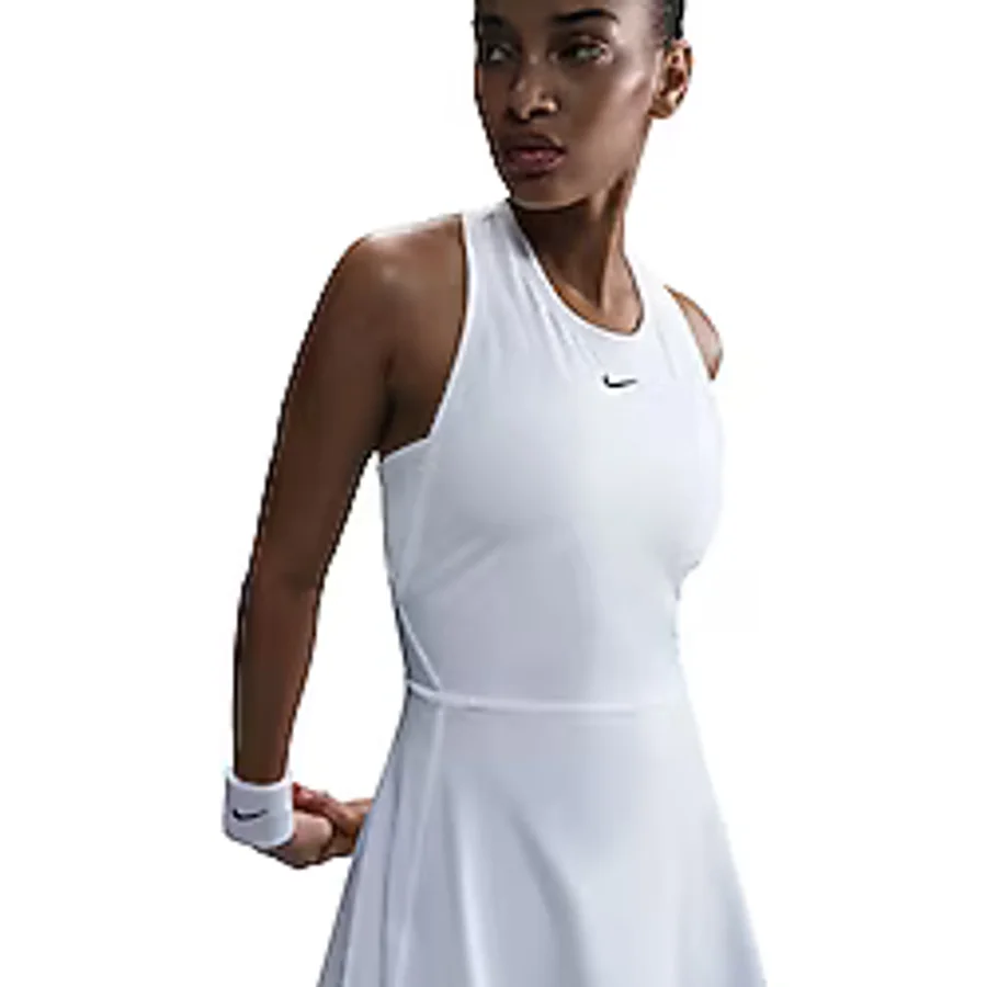 Nike FQ1780-100 W NK DF VICTORY DRESS Beyaz Kadın Tenis Kıyafeti