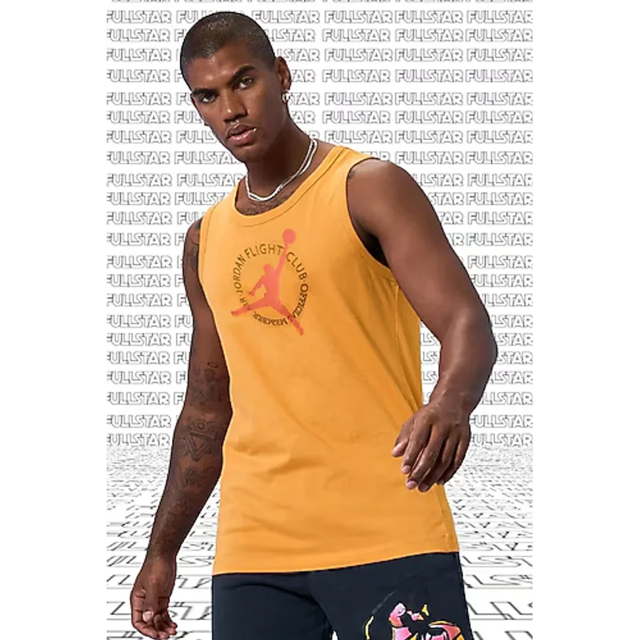 Nike Jordan MVP Flight Cotton Tank Top Singlet Orange Pamuklu Erkek Spor Atlet Turuncu