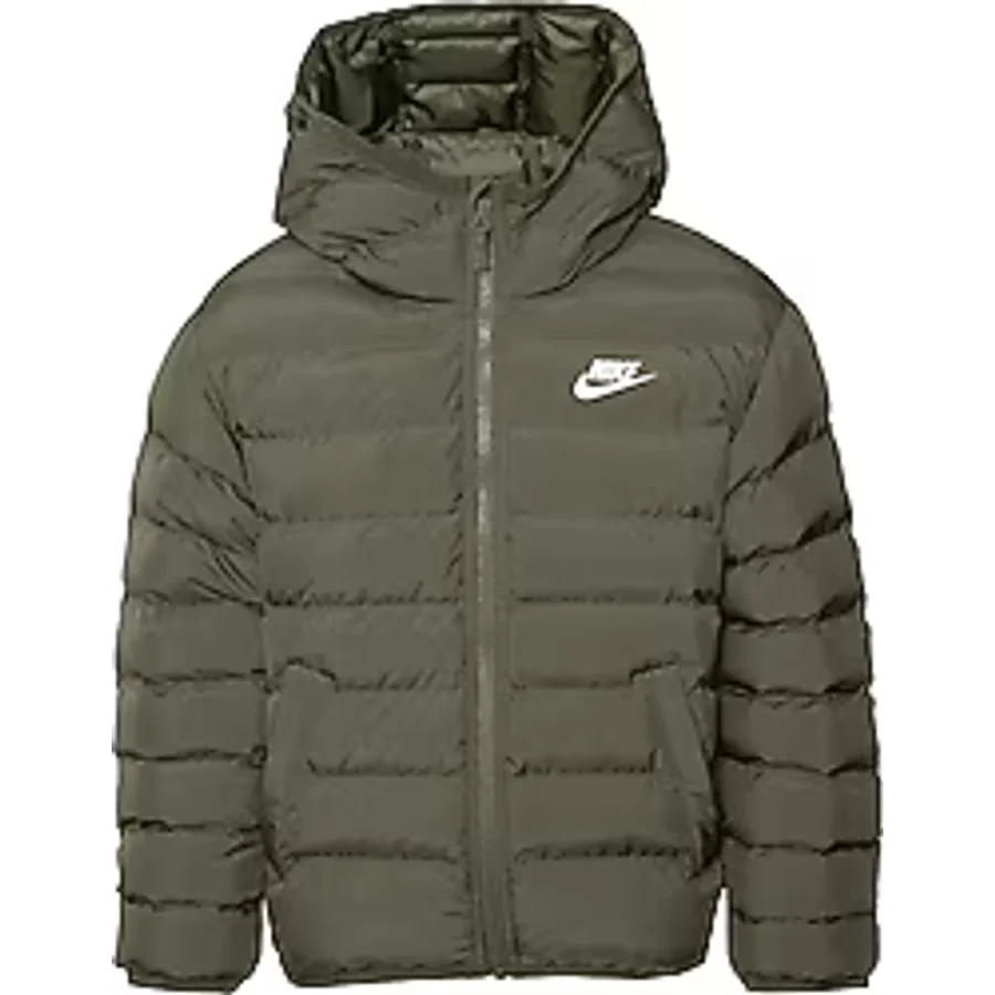 Nike Sportswear Lightweight Synthetic Fill FD2845-325 Kapüşonlu Yeşil Çocuk Şişme Mont