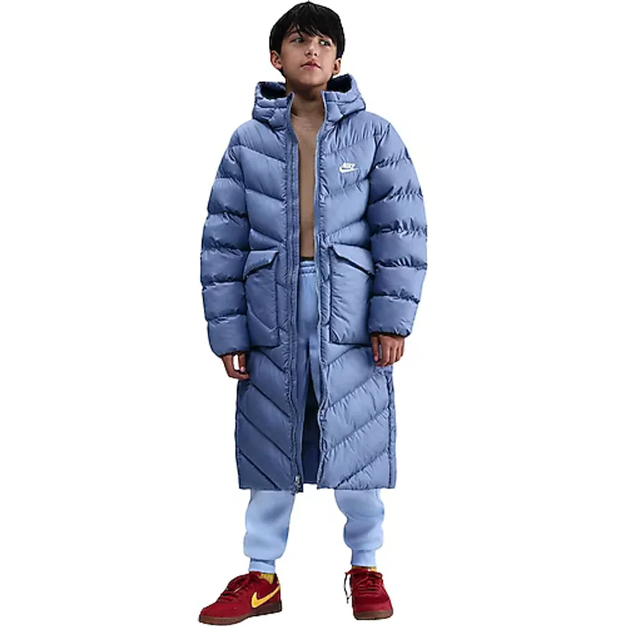 Nike Sportswear Therma Fit All Day Play HJ2538 Kapüşonlu Çocuk Şişme Parka