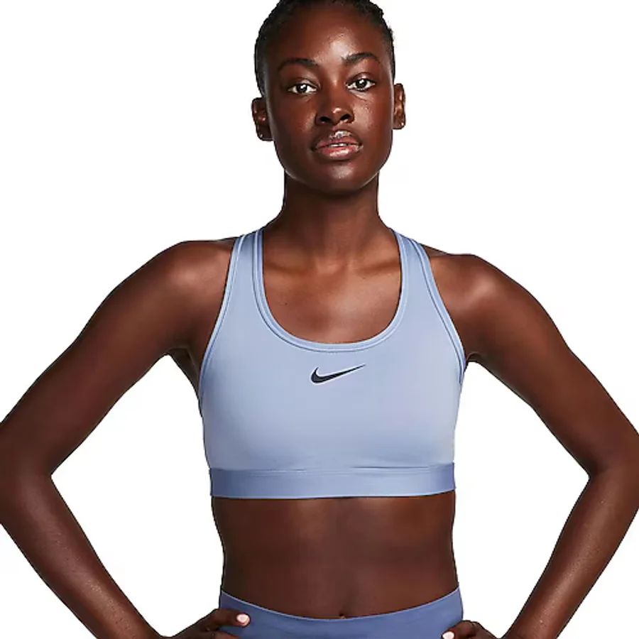 Nike Swoosh Orta Destekli Pedli DX6821 Kadın Sporcu Sütyeni
