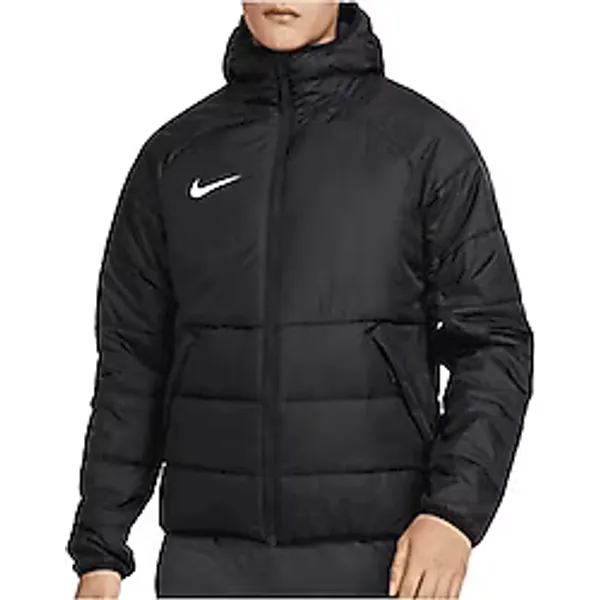 Nike Therma Fit Academy Pro Fall DJ6364-010 Kapüşonlu Siyah Çocuk Şişme Mont