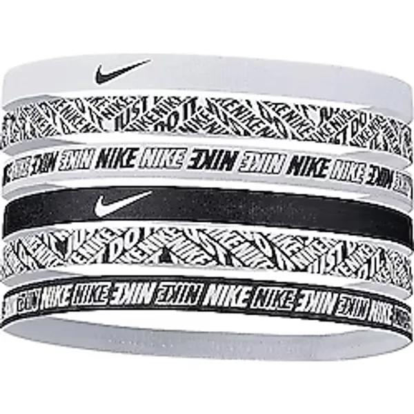 Nike Üniseks - Yetişkin Çeşitli Saç Bandı, Siyah/Beyaz, Tek Beden