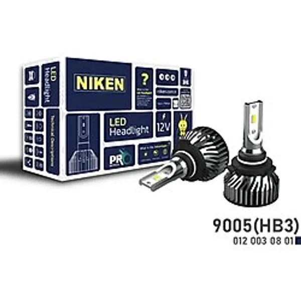 Niken 9005 Led Xenon Far Aydınlatma Seti Şimşek Etkili Niken Pro 6400Lm