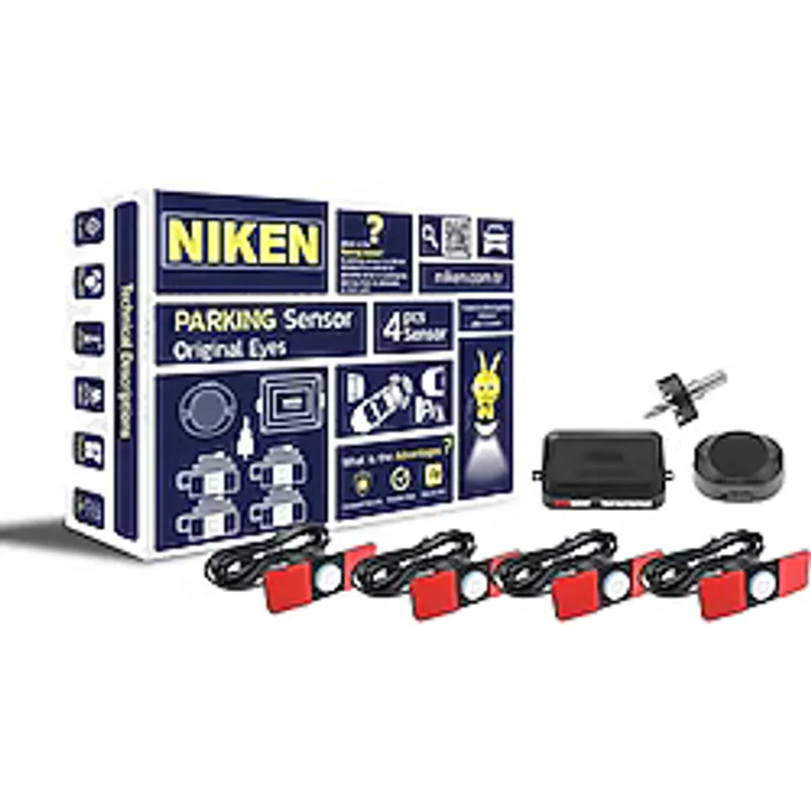 Niken Araç Geri Park Sensörü Oem Göz Model Ses İkazlı Beyaz Niken