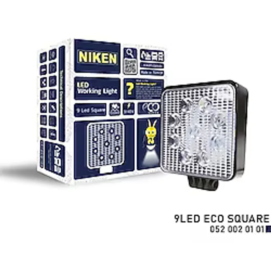 Niken Calısma Lambası Eco 9 Ledli Kare