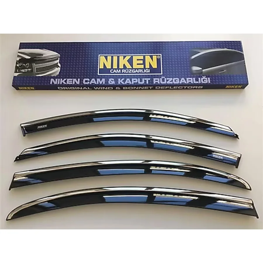 Niken Chery Tiggo 7 Pro Max 4'lü Kromlu Cam Rüzgarlığı