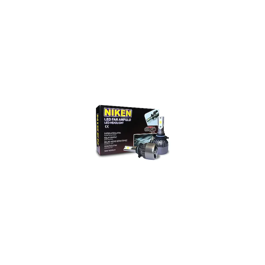 Niken Evo Serisi Led Xenon Far Ampulu H7 / H4 / H11 / H1 / H10 / 9005 / 9006 / H15 + T10 Ampul