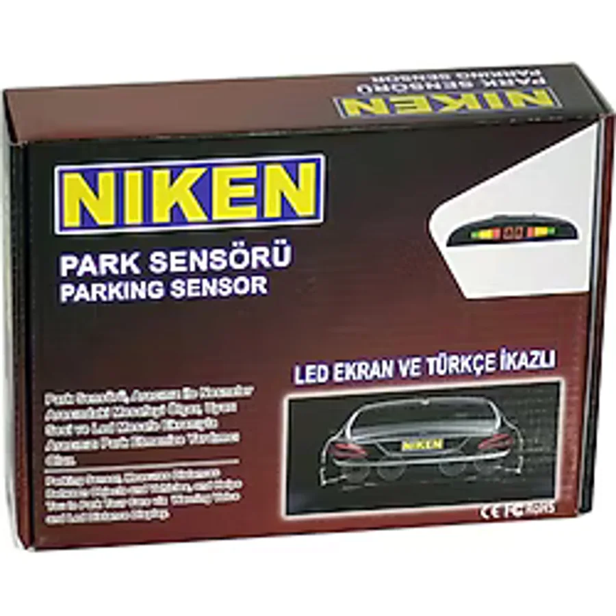 Niken Led Ekranlı Türkçe İkazlı Beyaz Park Sensörü