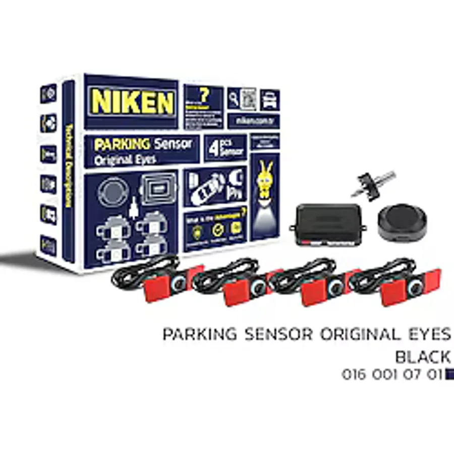 Niken Lens Görünümlü Sesli Park Sensörü Siyah