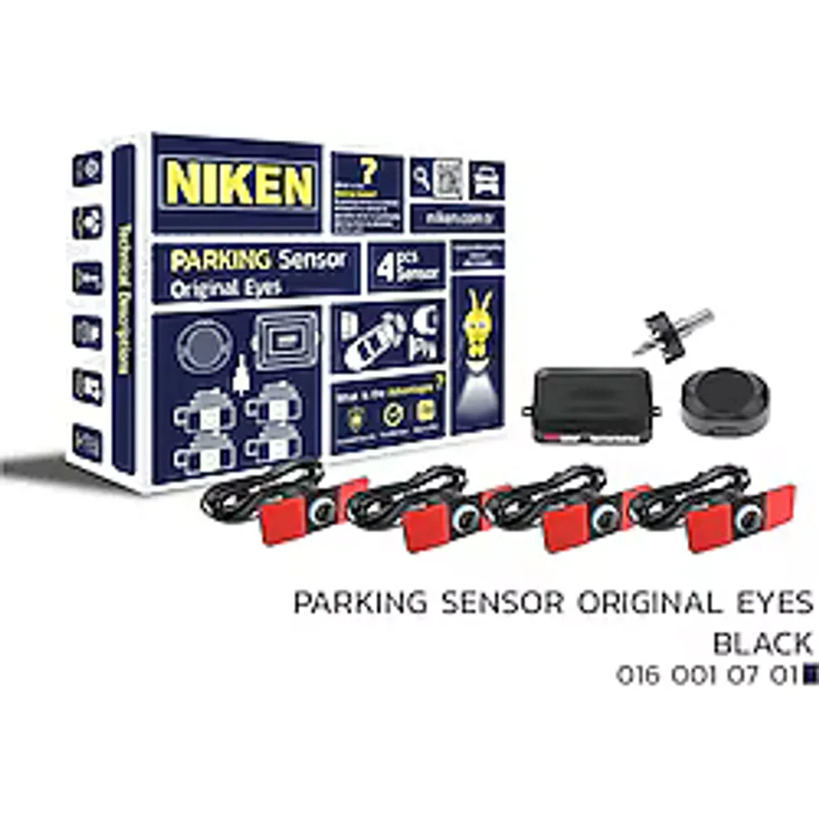 Niken Lens Görünümlü Sesli Park Sensörü Siyah