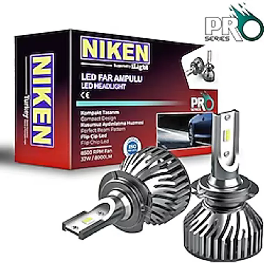 Niken Pro Serisi Led Xenon Far Ampulu H7 / H4 / H11 / H1 / H10 / 9005 / 9006 / H15 ((h3))