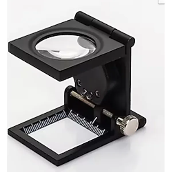 Nikula 10X Katlanır Sayaçlı Metal Lüp 28Mm 2 Led Işıklı Büyüteç Tekstil