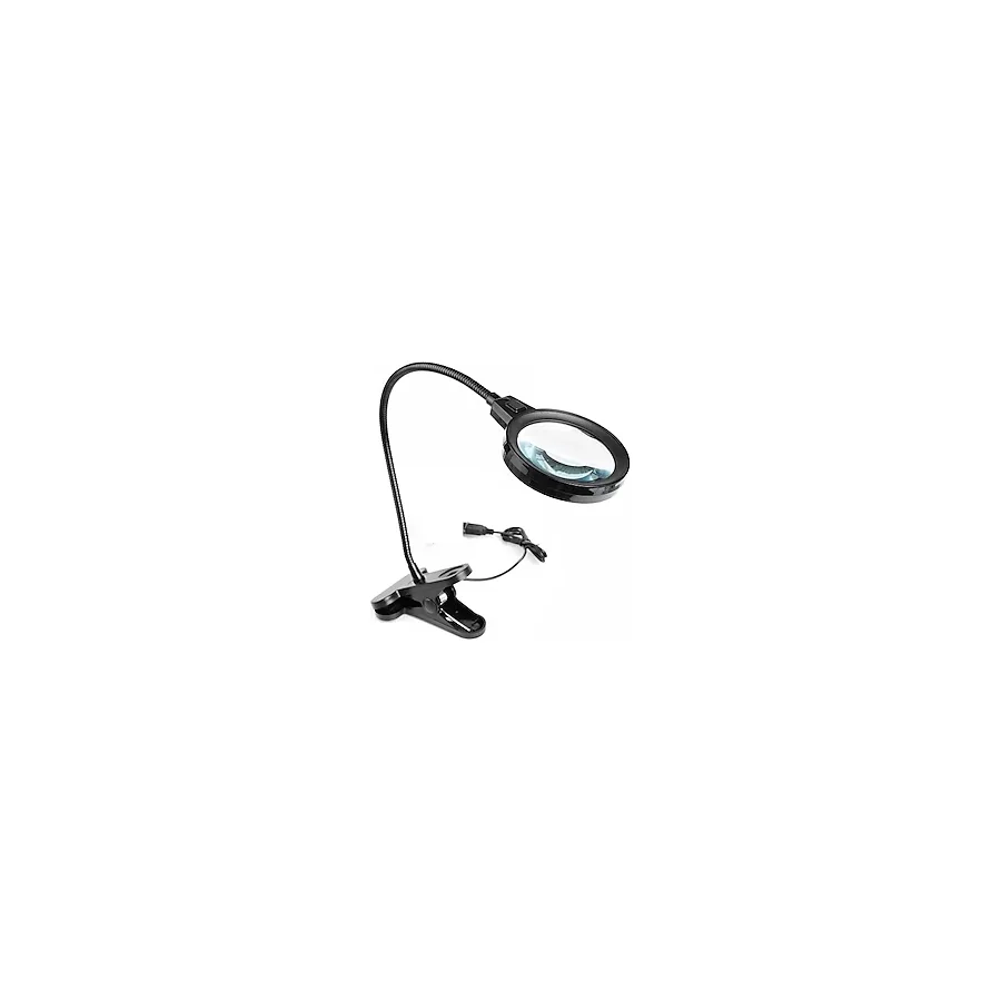 Nikula 12 Led Işıklı Clipsli Masa Lambası Büyüteç