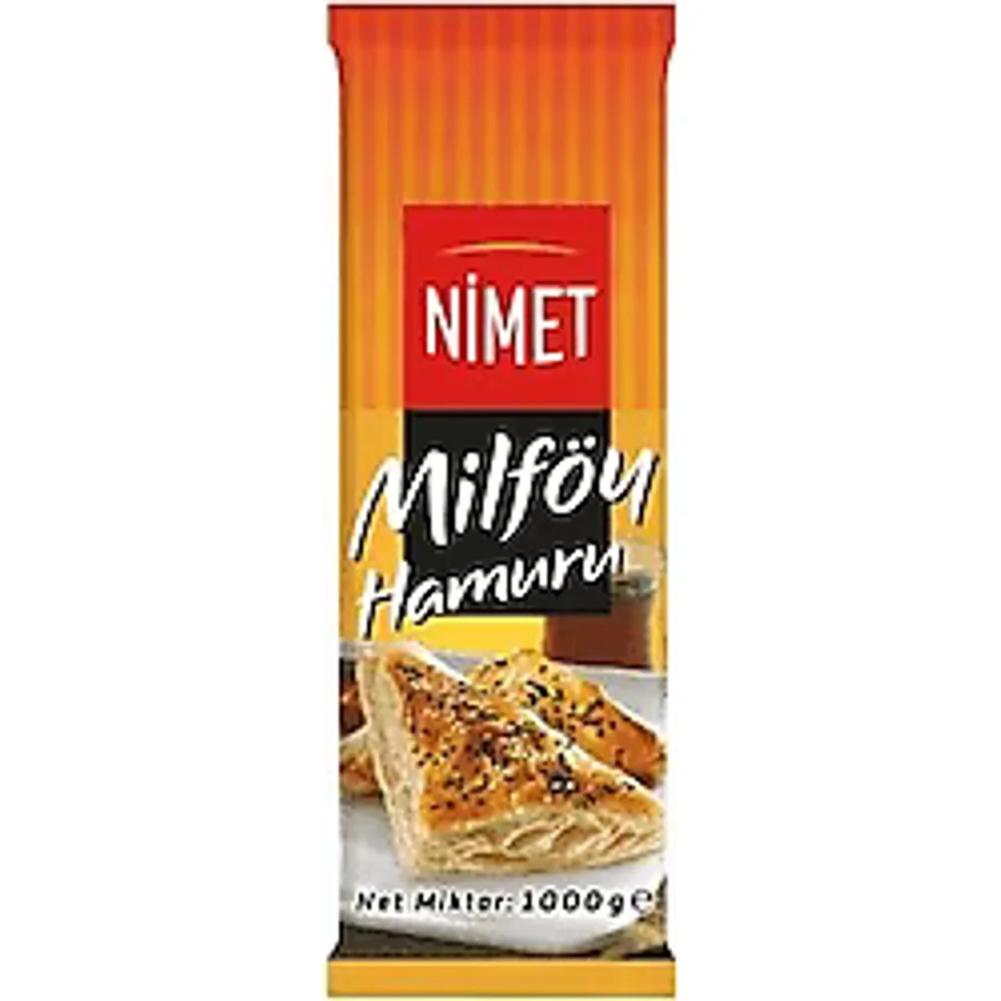 Nimet 1000 gr Dondurulmuş Milföy Hamuru