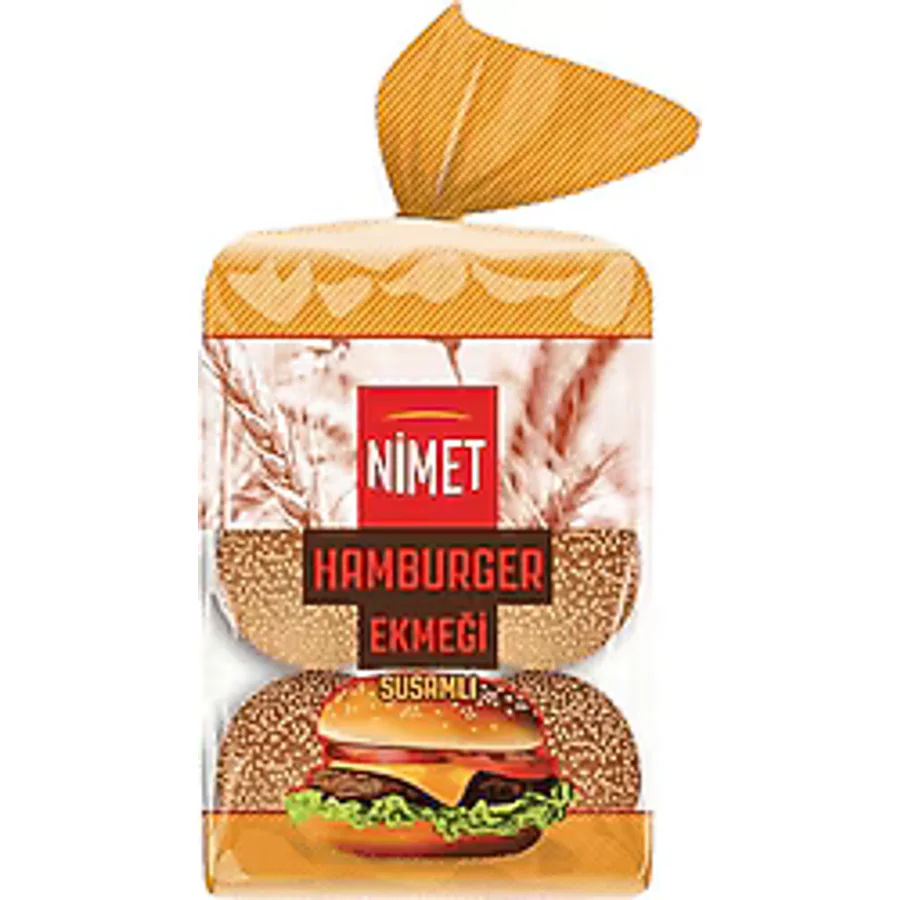 Nimet 6'lı 70 gr Susamlı Hamburger Ekmeği