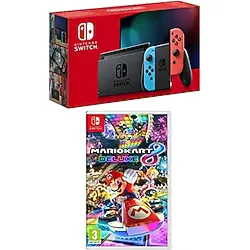 Nintendo Switch Konsol Neon Red Blue + Mario Kart 8 Deluxe Nintendo Switch Oyun
