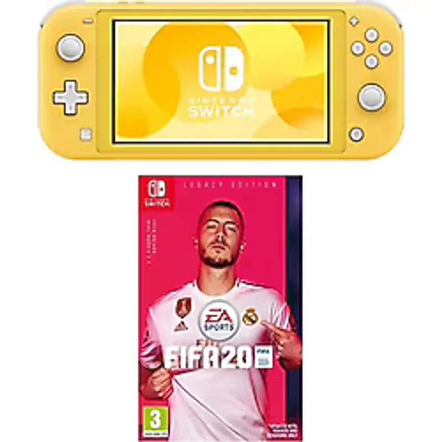 Nintendo Switch Lite Konsol Sarı+ Fifa 20 Legacy Edition Nintendo Switch Oyun