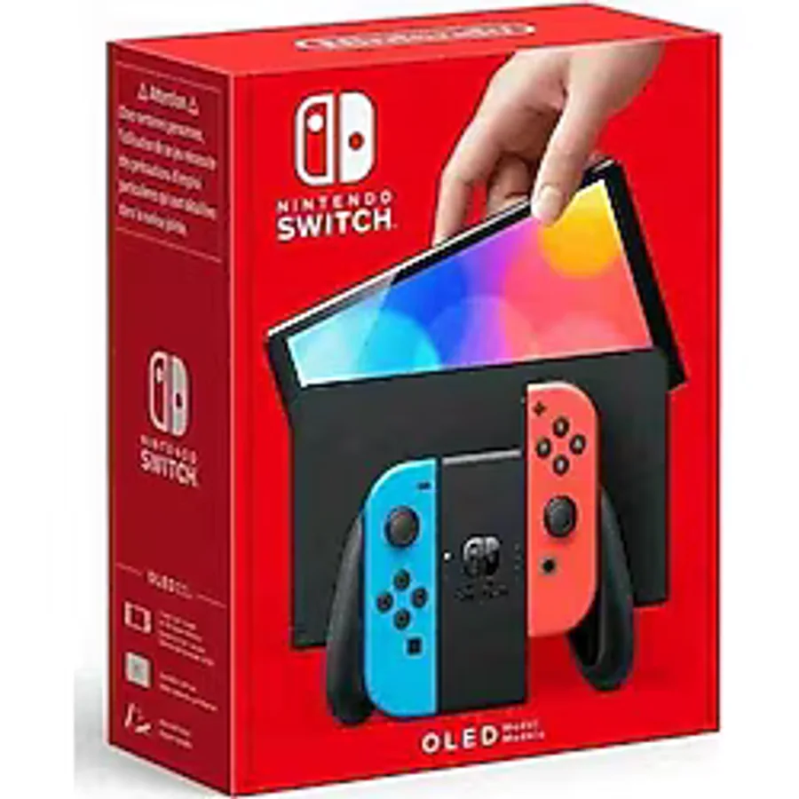 Nintendo Switch OLED Oyun Konsolu Kırmızı Mavi 64 GB Kablosuz Bağlantı ve İki Kollu Tasarım