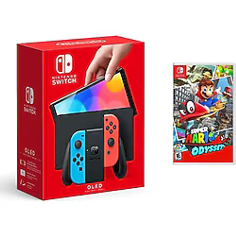 Nintendo Switch OLED Yeni Nesil Konsol 64GB + Super Mario Odyssey Oyunlu Bundle
