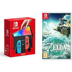 Nintendo Switch OLED Yeni Nesil Konsolu + The Legend Of Zelda Tears Of The Kingdom Oyunlu Bundle