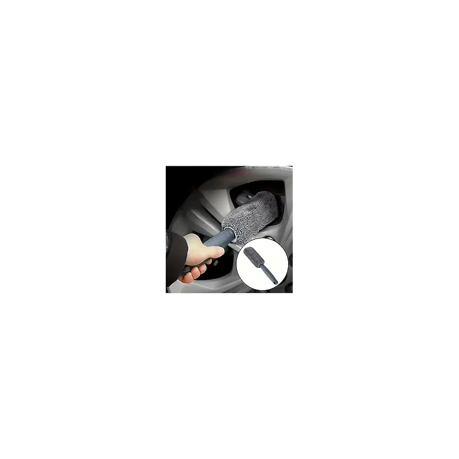 Nirnisa 28 cm Mikrofiber Jant Temizleme Fırçası Yumuşak Çizmez Araba Motosiklet Lastik Yıkama Bakım Süngeri