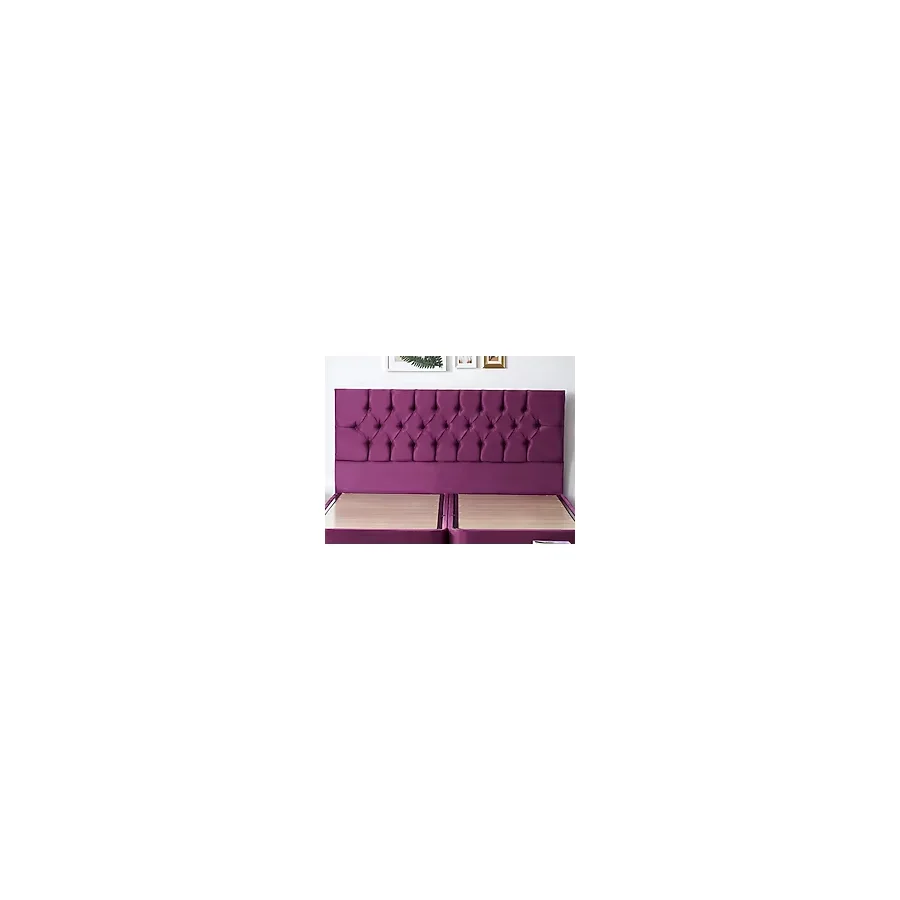 Niron Purple Çift Kişilik Yatak Başlığı - 150 cm Mor Kumaş Başlık - Baza ve Karyola Başlığı