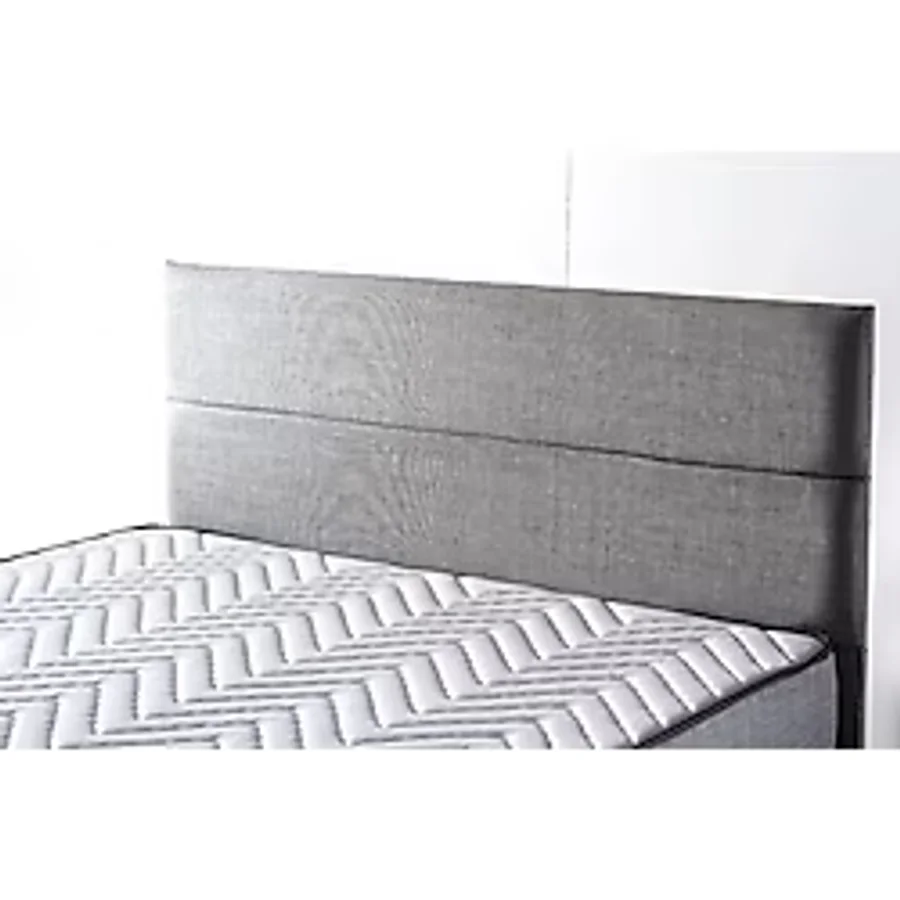 Nironyatak Silver Çift Kişilik Yatak Başlığı - 180 Cm Gri Keten Kumaş Başlık