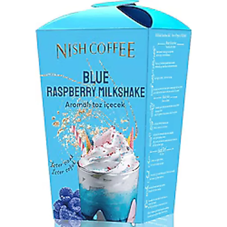 Nish Blue Raspberry Milkshake Toz İçecek 250 gr