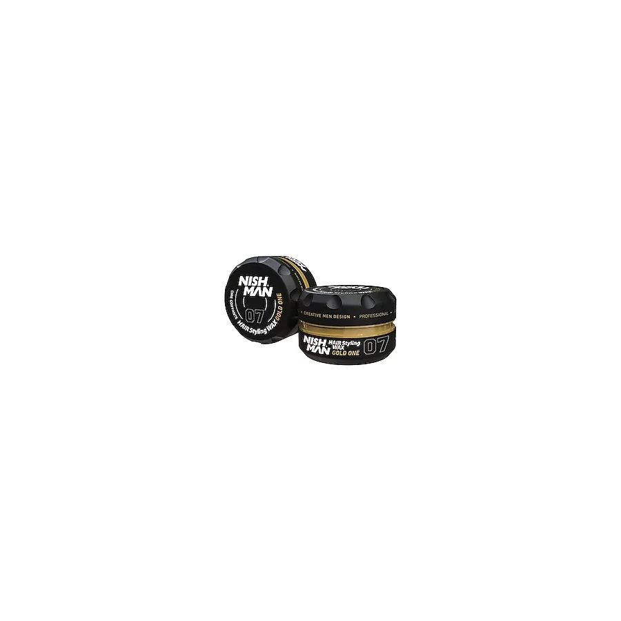NISHMAN 07 Gold One Aqua Saç Şekillendirici Wax - Lüks Parlaklık Ve Güçlü Tutuculuk 150 ml